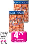 Everyday Beans In Tomato Sauce-12x410G