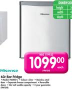 Hisense 60L Bar Fridge H60RS-C