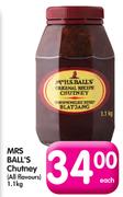 Mrs Ball's Chutney(All Flavours)-1.1kg