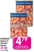 Everday Beans In Tomato Sauce-12x419g