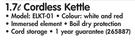 Elegance Cordless Kettle ELKT-01