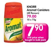 Knorr Aromat Canisters(All Flavours)-10x75G