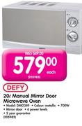 Defy 20Ltr Manual Mirror Door Microwave Oven DMO349