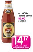 All Gold Tomato Sauce-6x700ML