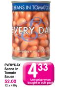 Everyday Beans In Tomato Sauce-12x410G