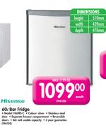 Hisense 60Ltr Bar Fridge H60RS-C
