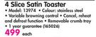 Russell Hobbs 4 Slice Satin Toaster 13974-