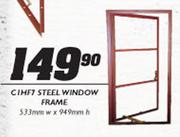 CIHF7 Steel Window Frame-533mm wx949mm h
