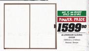 Aluminium Sliding Natural/Bronze Door-1800mmx2100mm