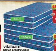Vitafoam Erica Enkel/Dubbel Skuimrubber Matras 91cm-Each