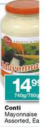 Conti Mayonnaise Asssorted,Ea-740g/780g