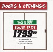 Sliding Door 1800MM x 2100MM