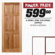 6 Panel Pine Colonial Dipped-813mmx2032mm