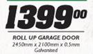 Roll Up Garage Door Galvanised-2450 x 2100 x 0.5mm