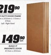  Build It Masonite Door- 813mm x 2032mm