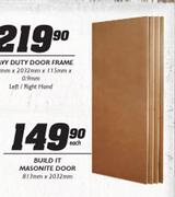 Build It Masonite Door-813mm x 2032mm-Each