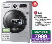 LG 9kg Metallic Washer/Dryer F14A8RD5