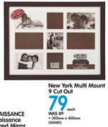 New York Multi Mount 9 Cut Out 300x400mm
