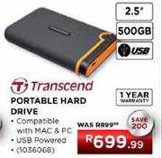 Transcend Portable Hard Drive-500GB-2.5"