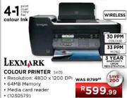 Lexmark 4-1 Colour Ink Printer
