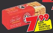 Bakers Red Label Lemon Cream Biscuits-200gm