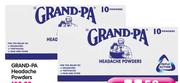 Grand Pa Headache Powders-12x10's