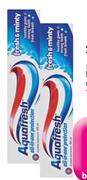 Aquafresh Toothpaste(Fresh,Mild,Lemon,Herbal,Mint And Musk)-12x100ml
