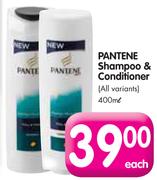 Pantene Shampoo & Conditioner (All Variants)-400ml Each