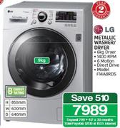 LG Metallic Washer/Dryer-9kg