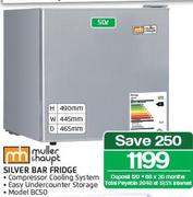 Muller & Haupt Silver Bar Fridge-50Ltr