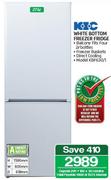 KIC White Bottom Freezer/Fridge-276Ltr