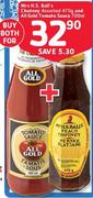Mrs H.S Ball's Chutney Assorted 470G And All Gold Tomato Sauce-700Ml