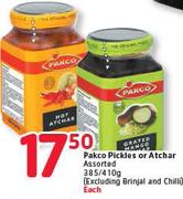 Pakco Pickles Or Atchar Assorted-385/410G Each