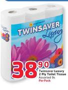 Twinsaver Luxury 2 Ply Toilet Tissue-9s