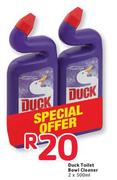 Duck Toilet Bowl Cleaner-2 X 500ml
