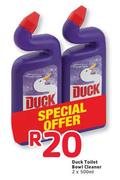 Duck Toilet Bowl Cleaner-2 x 500ml