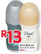 Dove Roll-On-50ml Each