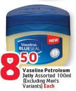 Vaseline Petroleum Jelly Assorted 100ml(Excluding Men's Variants)