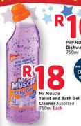 Mr.Muscle Toilet And Bath Gel Cleaner Assorted-750ML Each