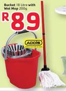 Bucket 18L With Wet Mop-200G