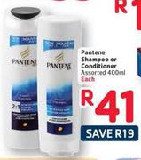 Pantene Shampoo Or Conditioner Assorted-400ml Each