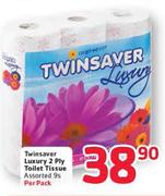 Twinsaver Luxury 2 Ply Toilet Tissue Assorted-9's Per Pack