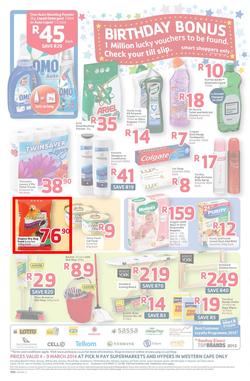 Pick N Pay Western Cape : Birthday (4 Mar - 9 Mar 2014), page 4