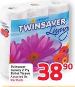 Twinsaver Luxury 2 Ply Toilet Tissue -9's Per Pack