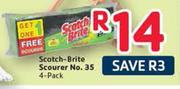  Scotch-Brite Scourer No. 35-4 Pack