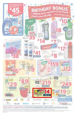 Pick N Pay Eastern Cape : Birthday (4 Mar - 9 Mar 2014), page 4