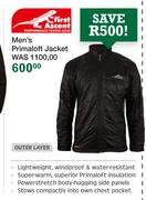 First Ascent Men's Primaloft Jacket Outer Layer