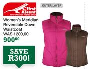 First Ascent Women's Meredian Reversible Down Waistcoat