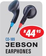 Jebson Earphones CD-189 -Each