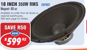 Dixon 18 INCH Subwoofers 350W RMS SW1801